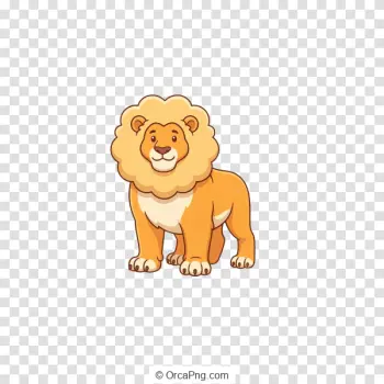 Friendly Cartoon Lion