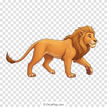 Friendly Cartoon Lion