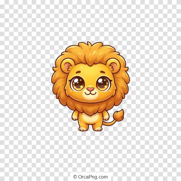 Adorable Chibi Lion Cub