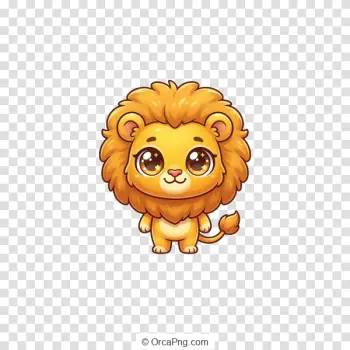 Adorable Chibi Lion Cub