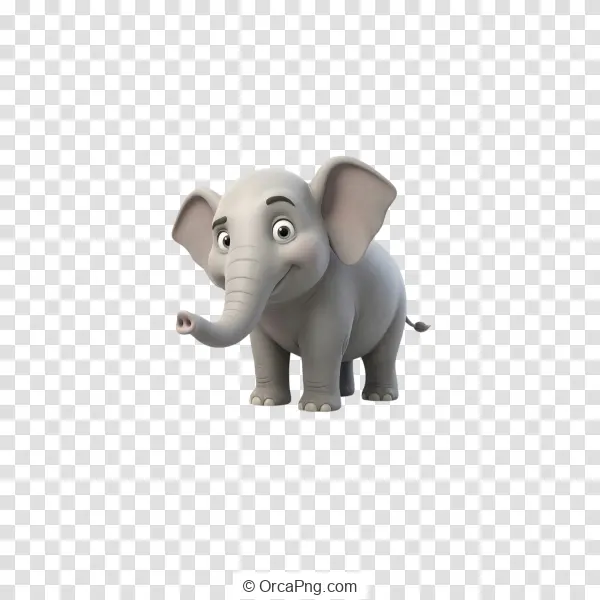 Adorable Animated Elephant