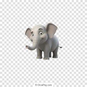 Adorable Animated Elephant