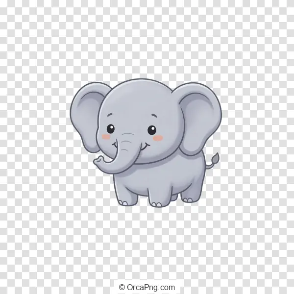 Adorable Baby Elephant Illustration