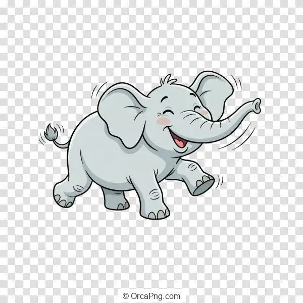 Joyful Little Elephant Prance