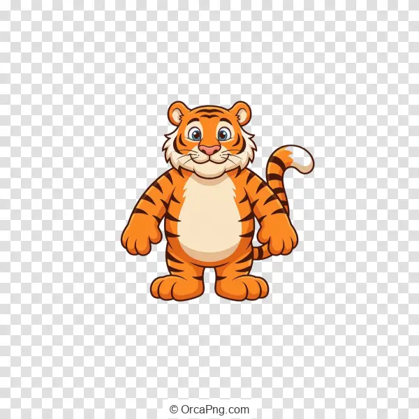 Smiling Cartoon Tiger