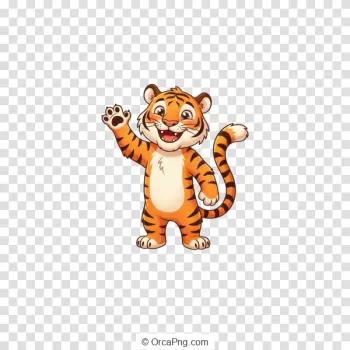 Cheerful Striped Tiger