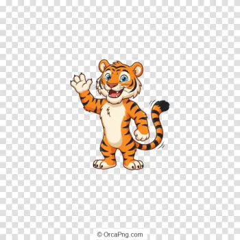 Greeting Cartoon Tiger