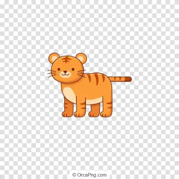 Friendly Orange Tiger Cub