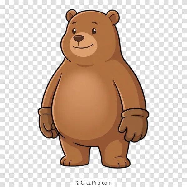 Friendly Brown Bear Cartoon