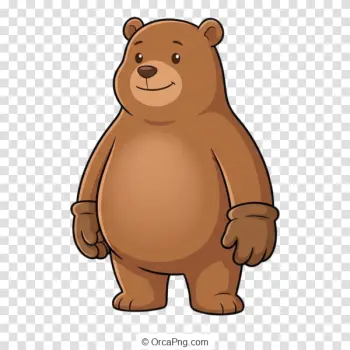 Friendly Brown Bear Cartoon