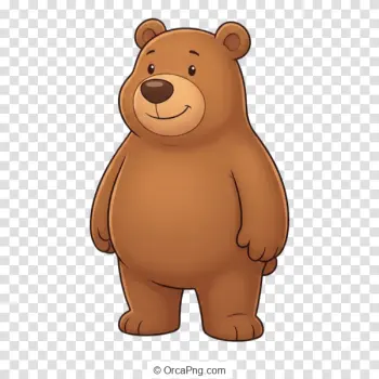Friendly Brown Bear Illustration