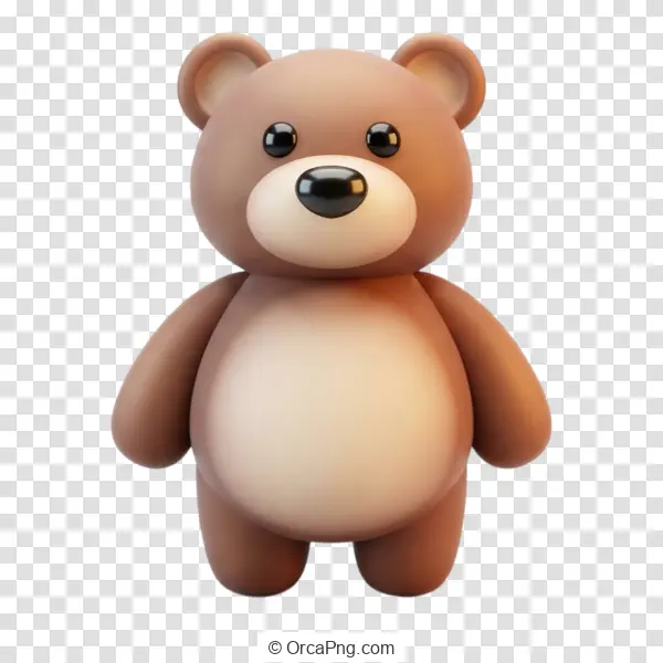 Chubby Brown Teddy Bear Character