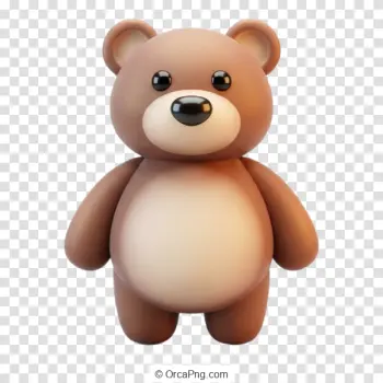 Chubby Brown Teddy Bear Character