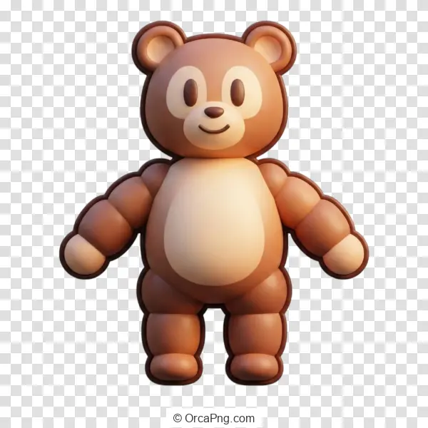 Charming 3D Teddy Bear
