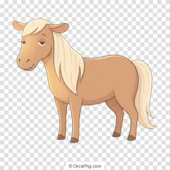 Gentle Cartoon Pony