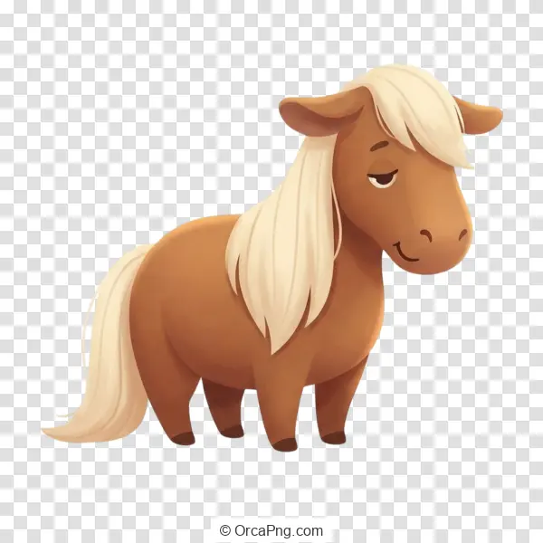Gentle Cartoon Pony