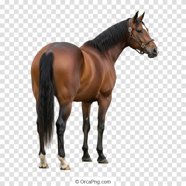 Majestic Bay Horse with Bridle