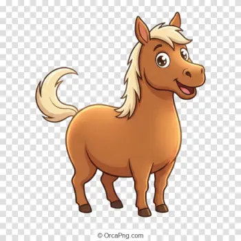 Friendly Cartoon Foal