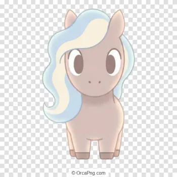 Adorable Pastel Pony Character