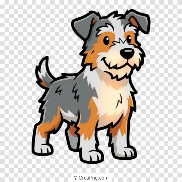 Friendly Cartoon Canine