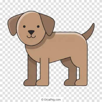 Friendly Cartoon Puppy