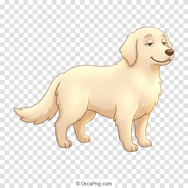 Friendly Retriever Cartoon