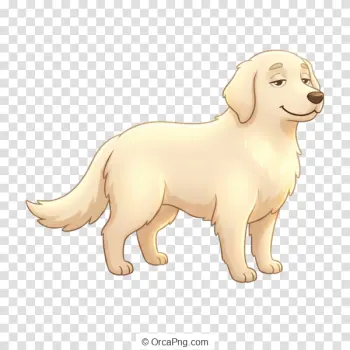 Friendly Retriever Cartoon