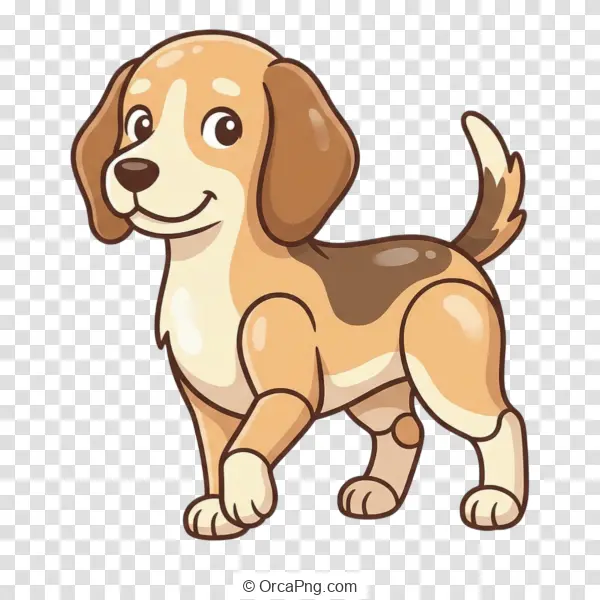 Happy Tan and Brown Beagle Puppy