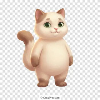 Adorable Cartoon Cat