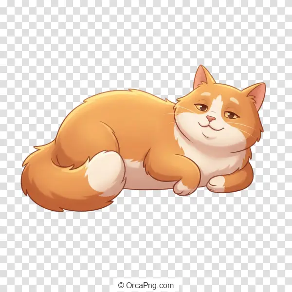 Cozy Ginger Cat Illustration