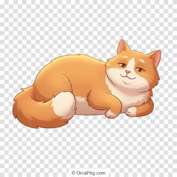 Cozy Ginger Cat Illustration