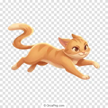 Playful Pouncing Tabby