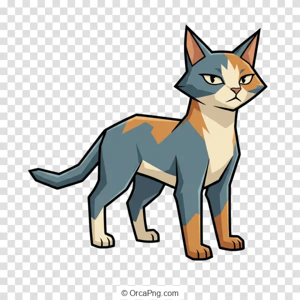 Angular Feline Character
