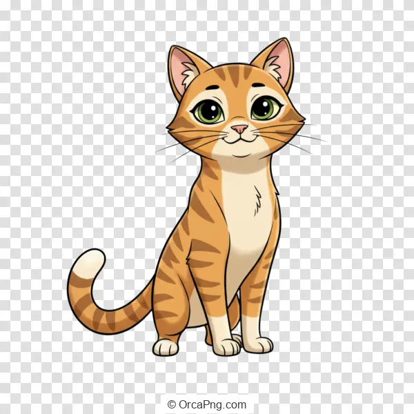 Smiling Tabby Character