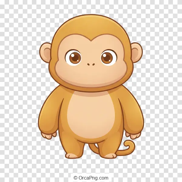 Charming Chibi Monkey Illustration