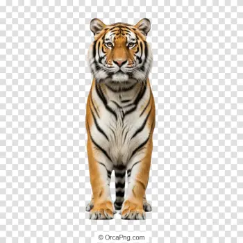 Front-Facing Tiger Portrait