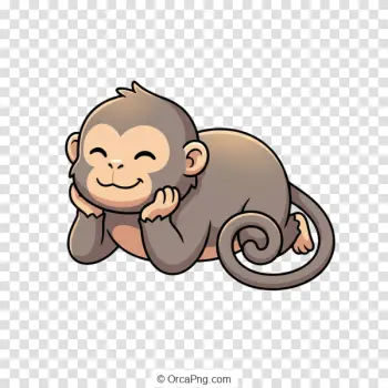Content Cartoon Monkey