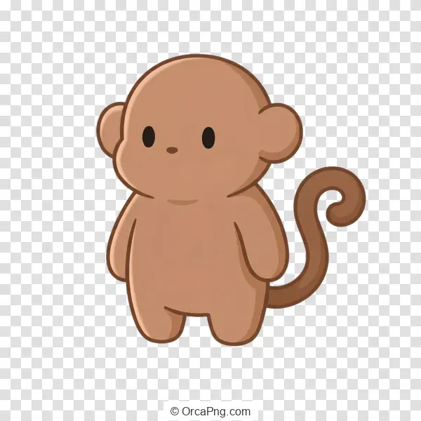 Sweet Little Cartoon Monkey