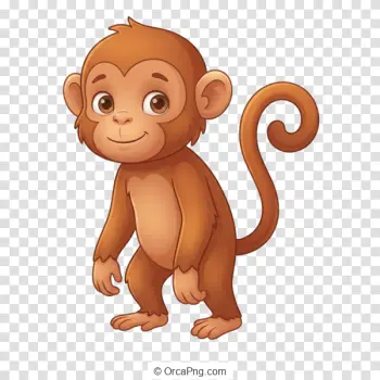 Charming Cartoon Monkey