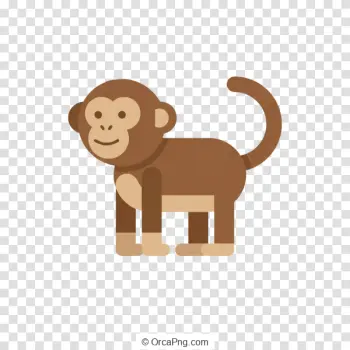 Happy Cartoon Monkey