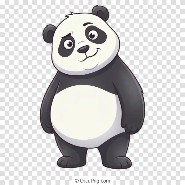 Smiling Cartoon Panda
