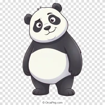 Smiling Cartoon Panda