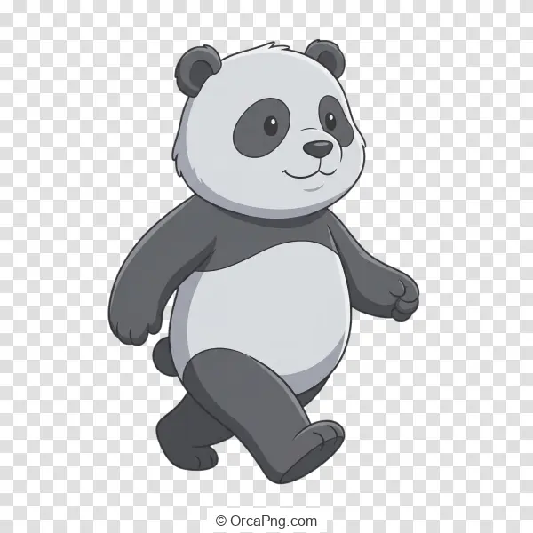 Cheerful Cartoon Panda