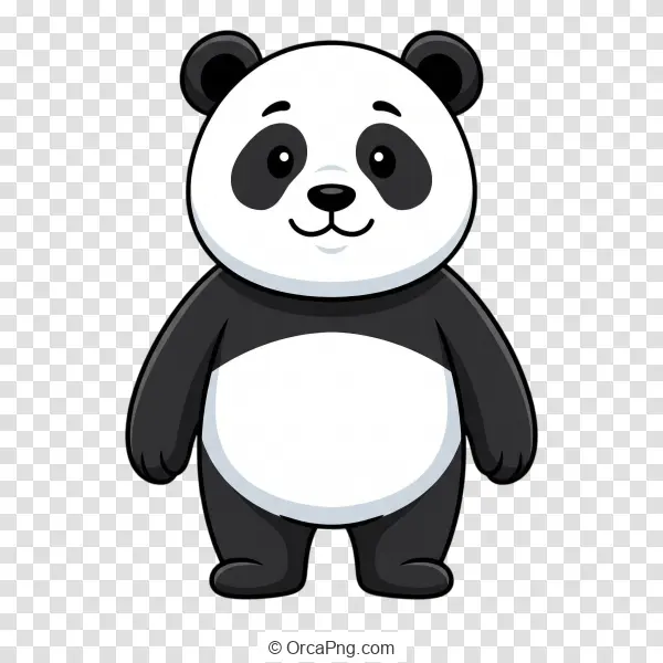 Cheerful Cartoon Panda