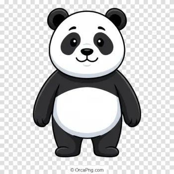 Cheerful Cartoon Panda