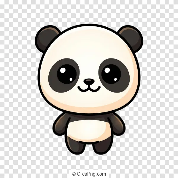 Charming Cartoon Panda Illustration
