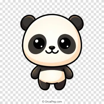 Charming Cartoon Panda Illustration