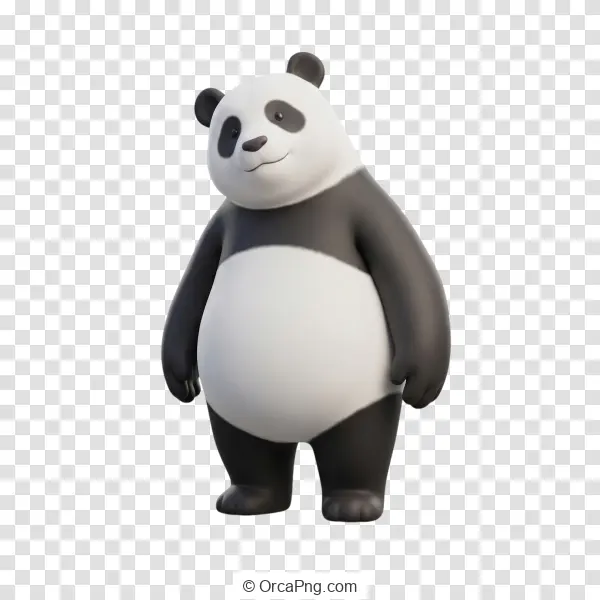 Friendly 3D Panda Mascot