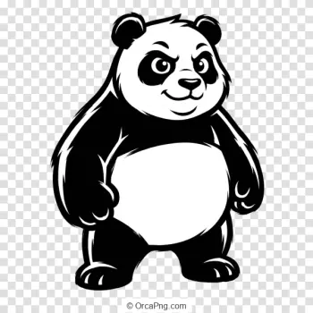 Confident Cartoon Panda Mascot