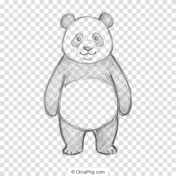Friendly Panda Sketch